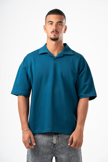 TEAL PLAIN POLO SHIRT