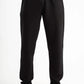 BLACK WAFFLE WEAVE PANTS