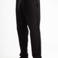 BLACK WAFFLE WEAVE PANTS