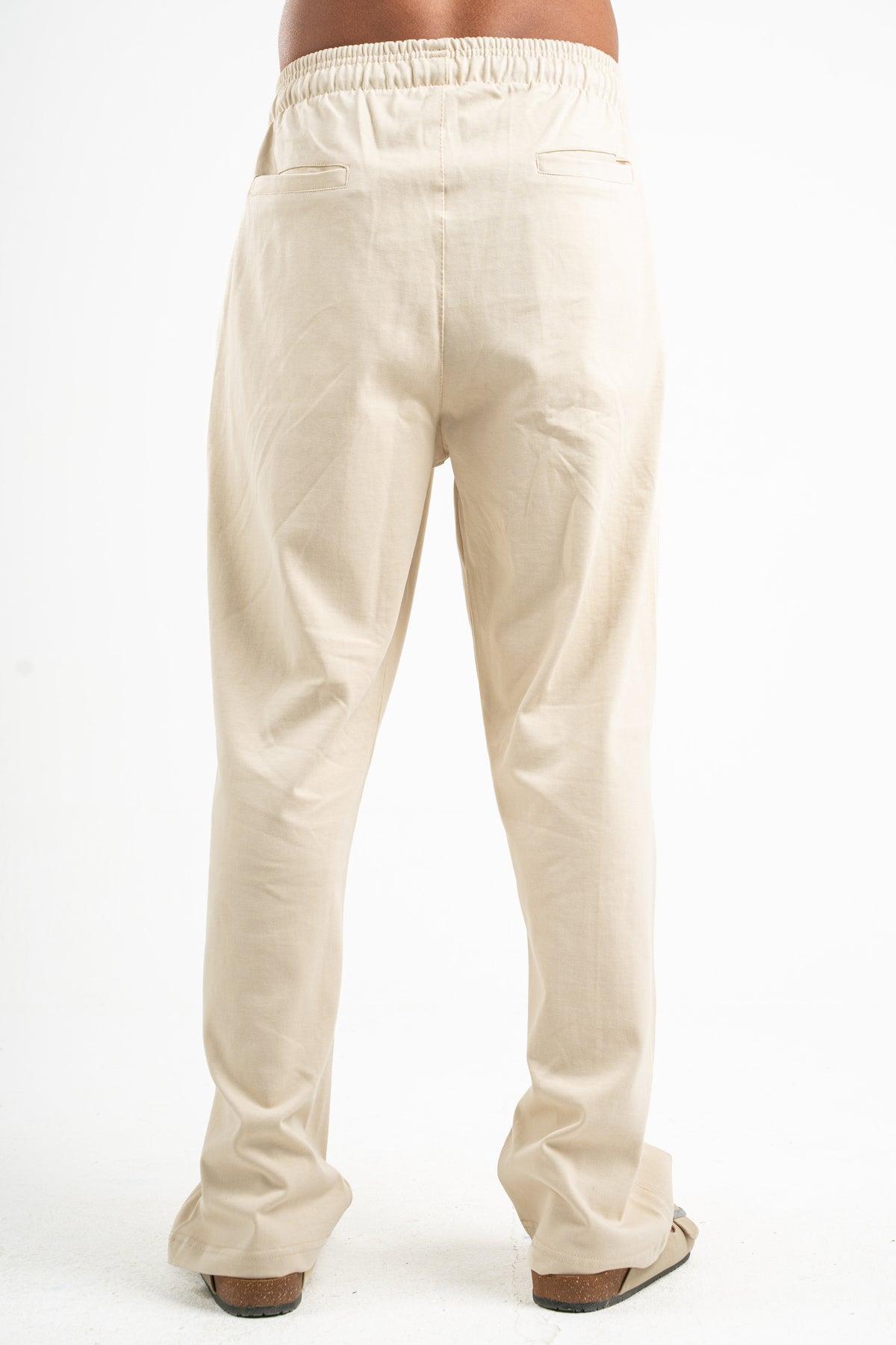 BEIGE HEAVY WEIGHT RELAXED PANTS