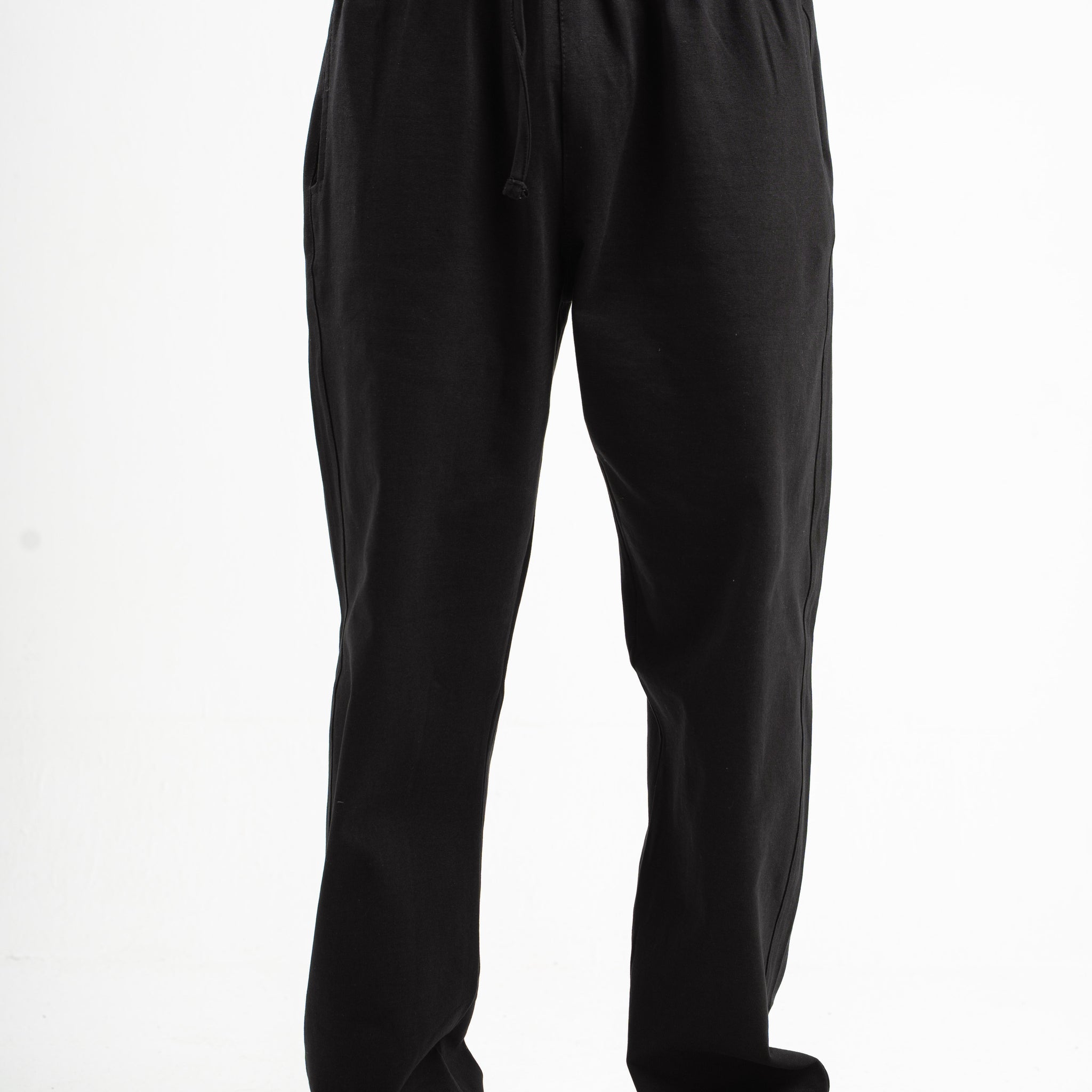 BLACK HEAVY WEIGHT RELAXED PANTS