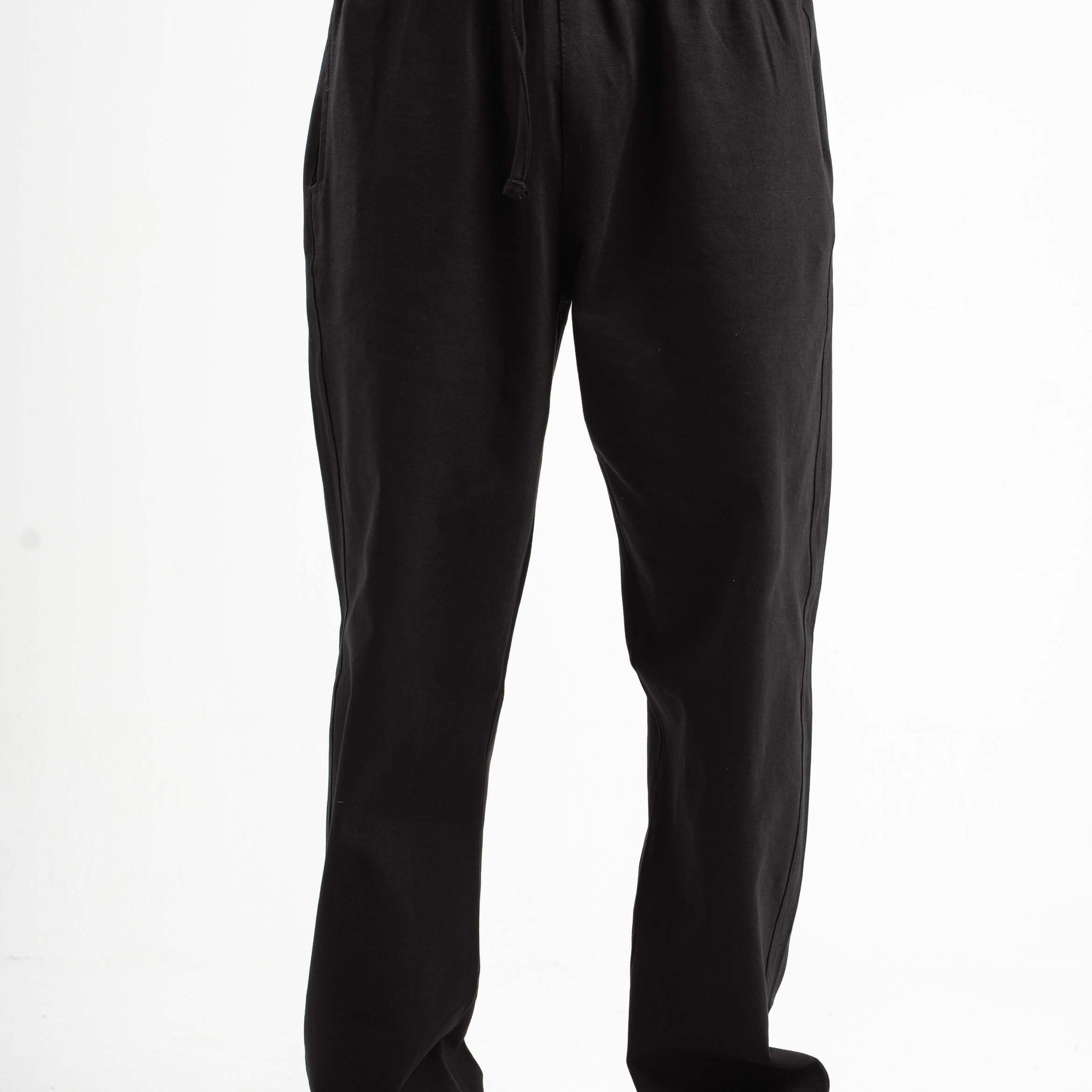 BLACK HEAVY WEIGHT RELAXED PANTS