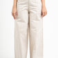 BEIGE CLEAN CUT WIDE-LEG PANTS
