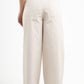 BEIGE CLEAN CUT WIDE-LEG PANTS