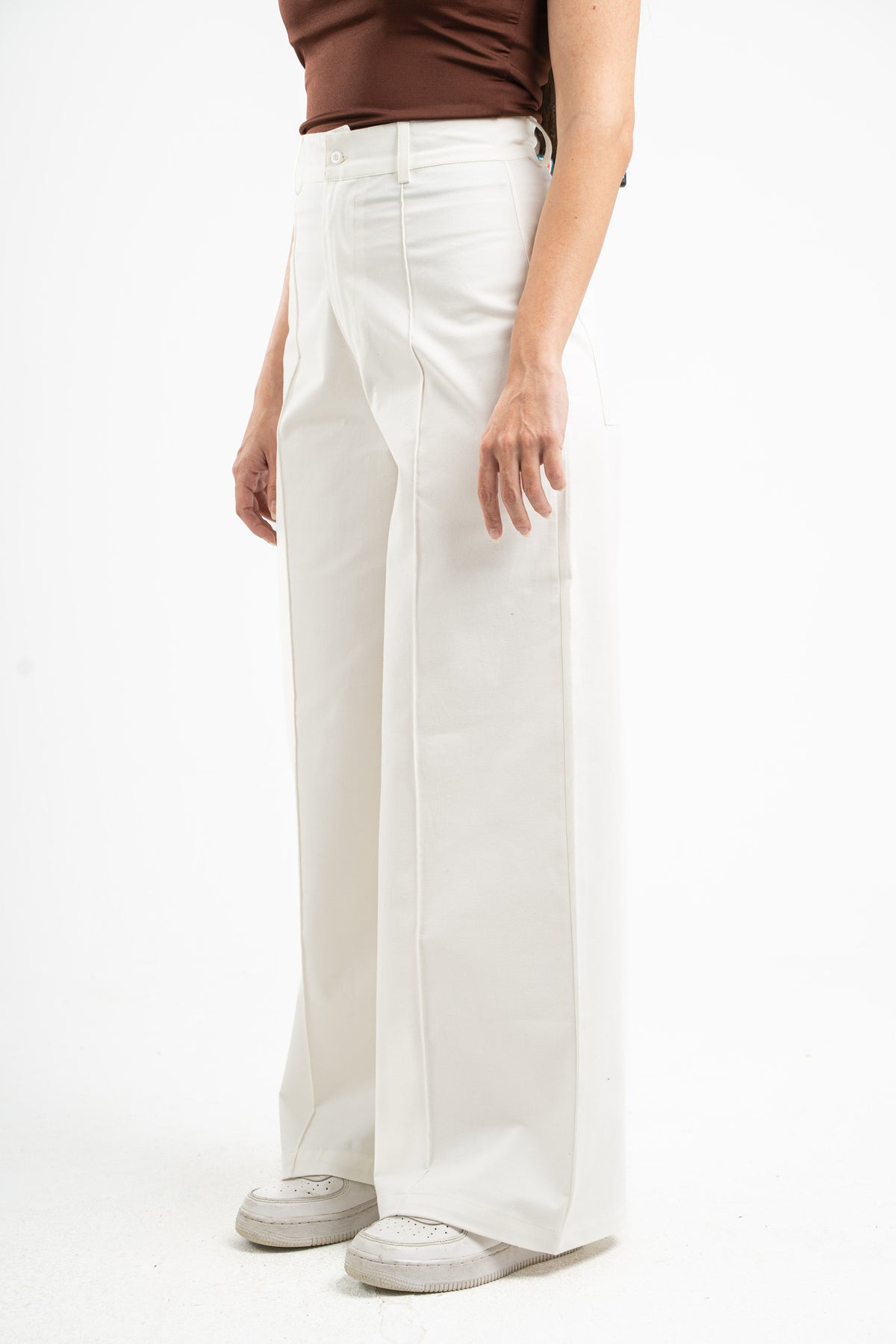OFF-WHITE CLEAN CUT WIDE-LEG PANTS