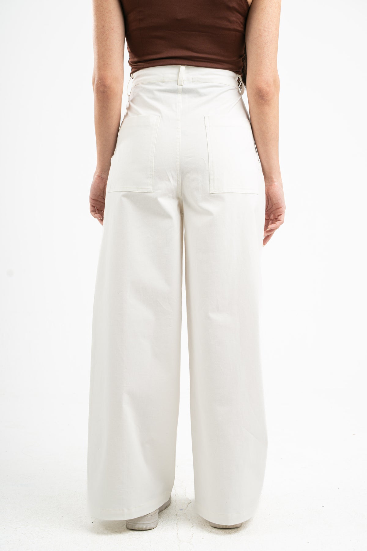 OFF-WHITE CLEAN CUT WIDE-LEG PANTS