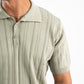 MINT RIBBED KNIT POLO 09