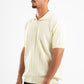 CREAMY RIBBED KNIT POLO 09