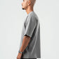 DARK GREY DUSTY BOX-TEE