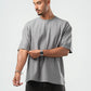 DARK GREY DUSTY BOX-TEE