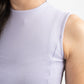 LAVENDER SLEEVELESS FITTED TOP
