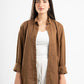 BROWN LINEN SHIRT