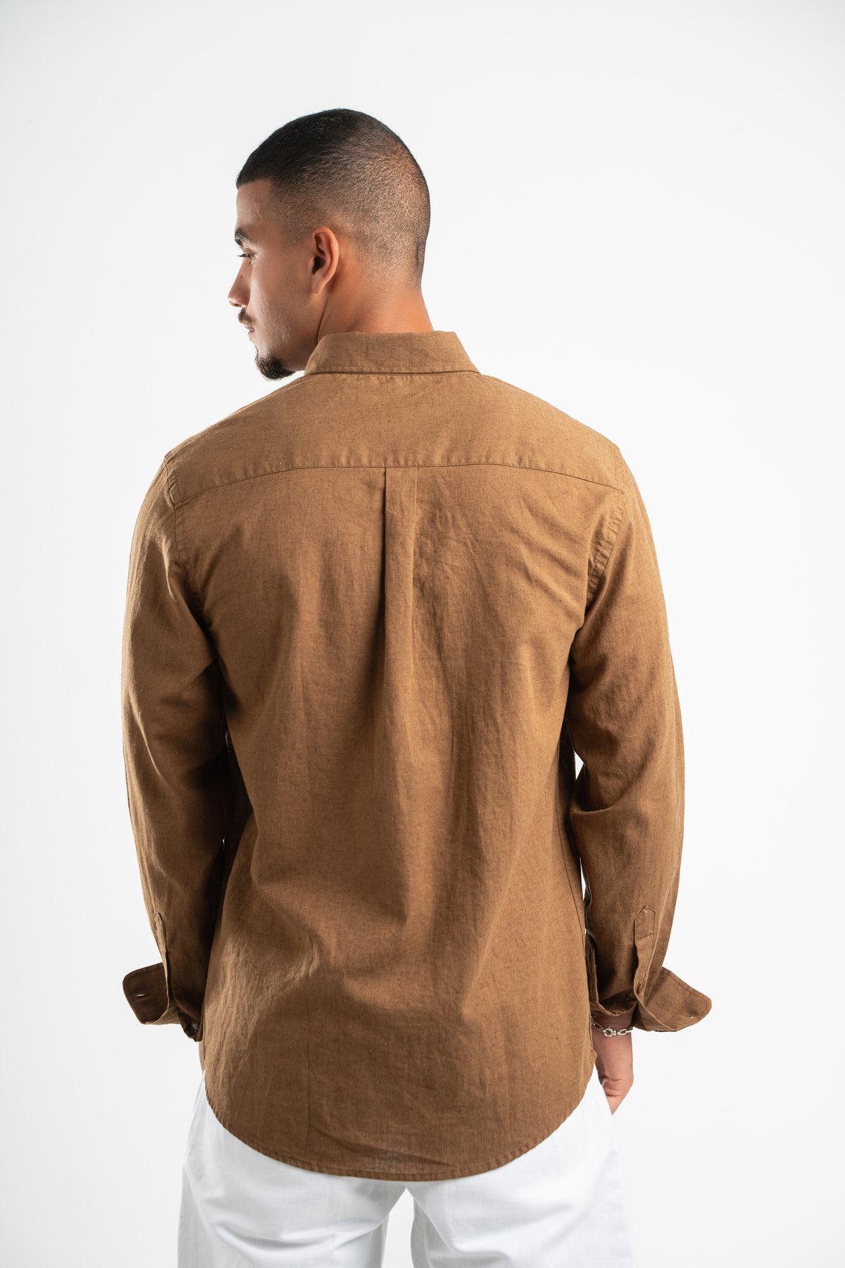 BROWN LINEN SHIRT