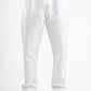 OFF-WHITE REGULAR FIT LINEN PANTS