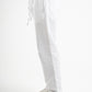 OFF-WHITE REGULAR FIT LINEN PANTS