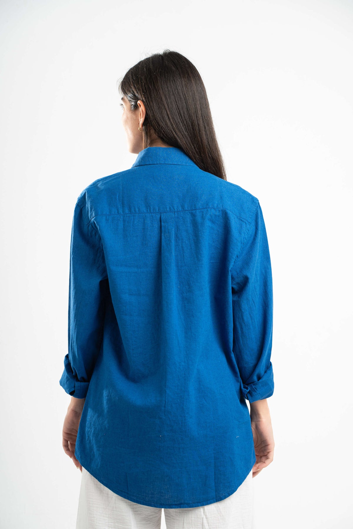 BLUE LINEN SHIRT