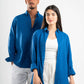 BLUE LINEN SHIRT