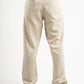 BEIGE REGULAR FIT LINEN PANTS