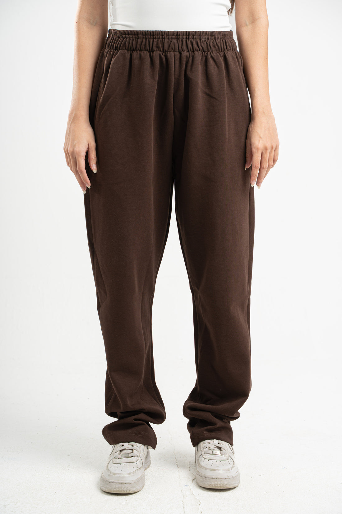 DARK BROWN SOFTLINE STRAIGHT LEG PANTS