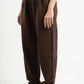 DARK BROWN SOFTLINE STRAIGHT LEG PANTS