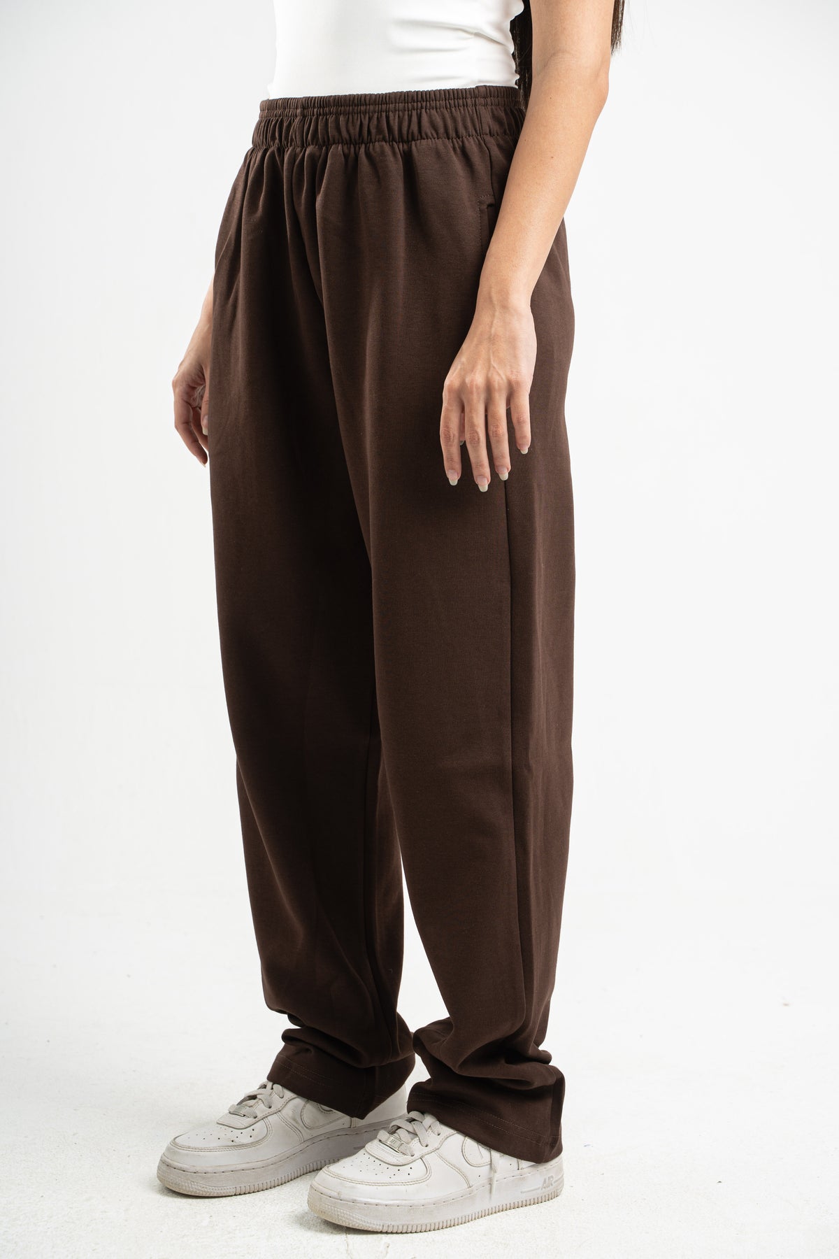 DARK BROWN SOFTLINE STRAIGHT LEG PANTS