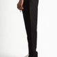 BLACK REGULAR FIT LINEN PANTS