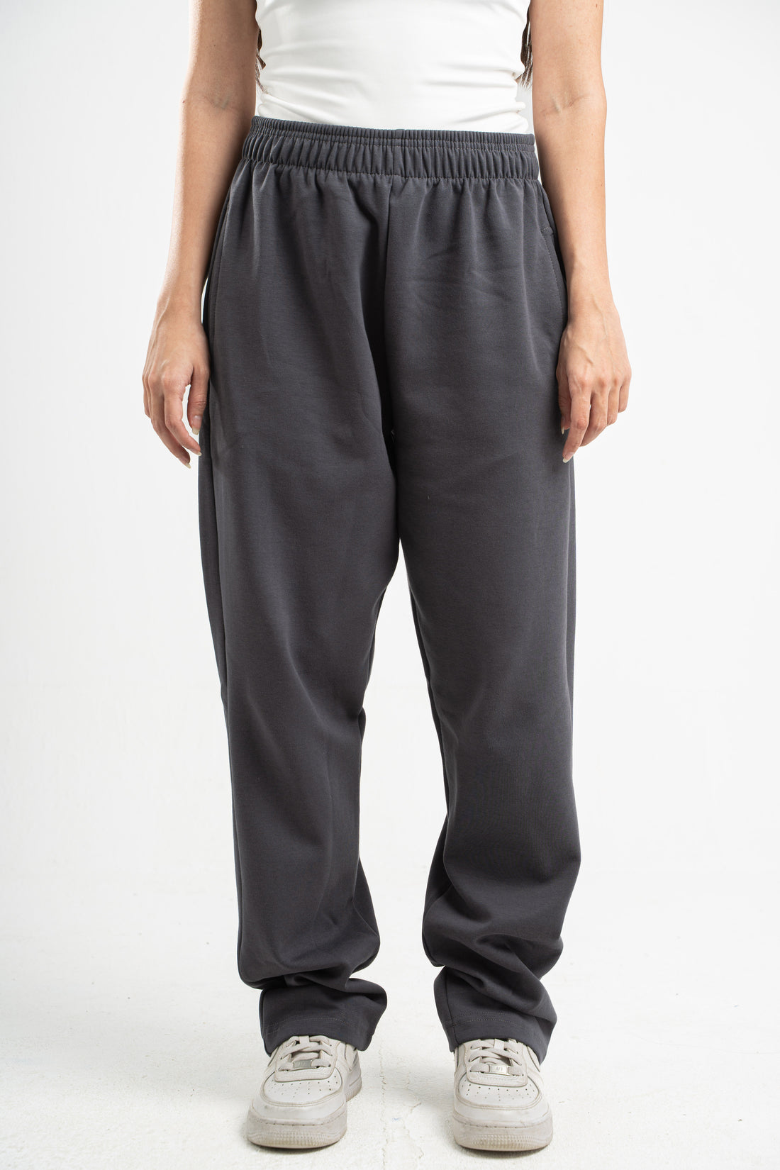 DARK GREY SOFTLINE STRAIGHT LEG PANT
