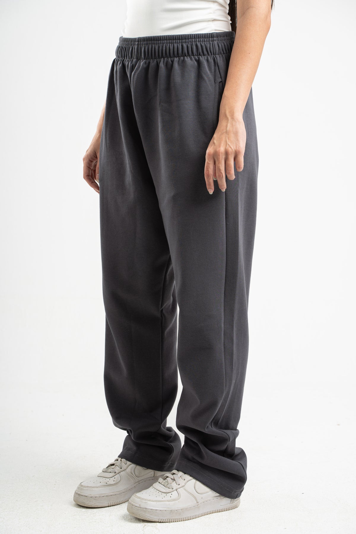 DARK GREY SOFTLINE STRAIGHT LEG PANT