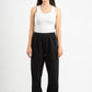 BLACK SOFTLINE STRAIGHT LEG PANTS