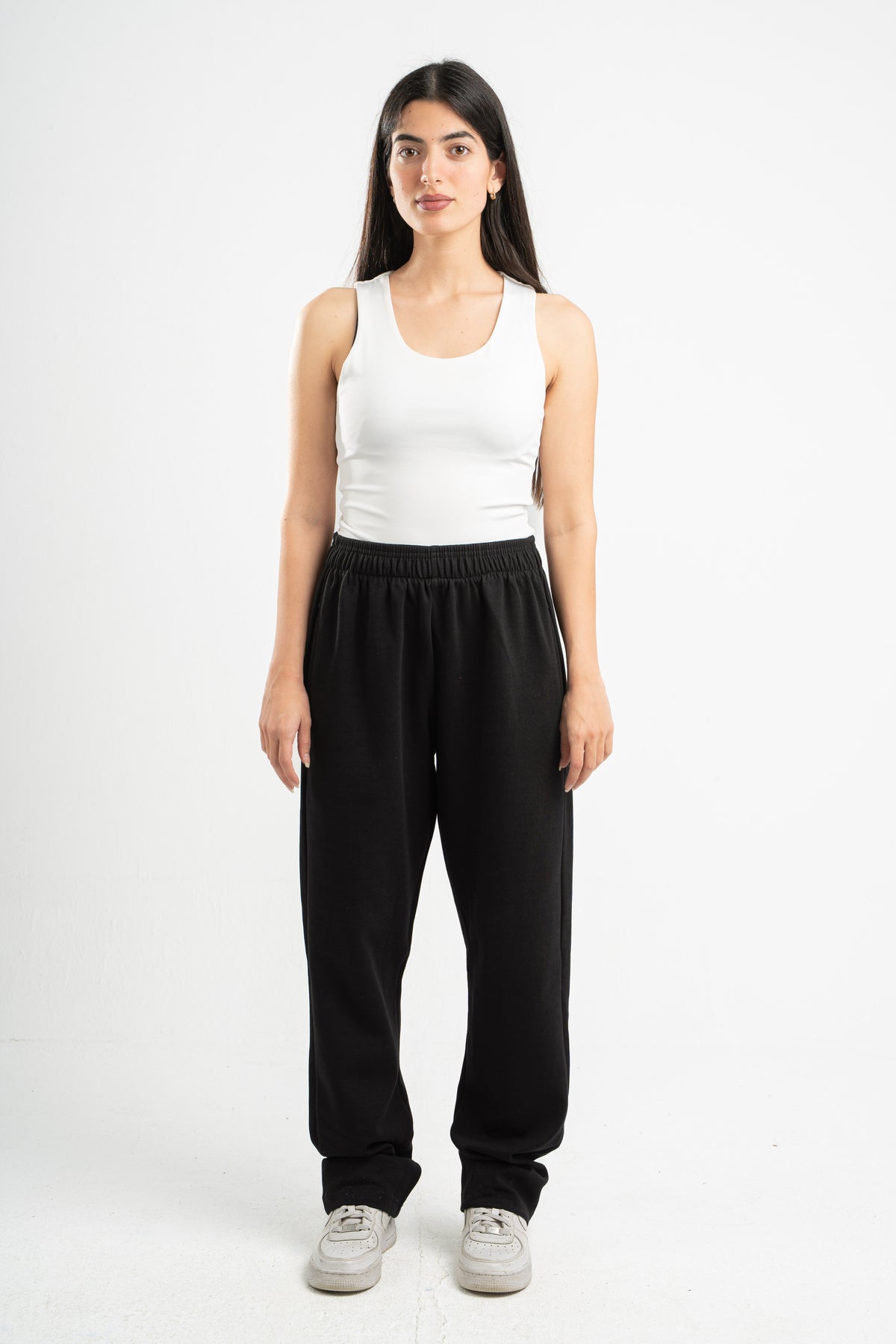 BLACK SOFTLINE STRAIGHT LEG PANTS