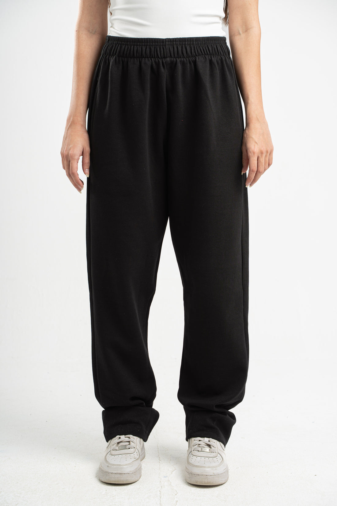 BLACK SOFTLINE STRAIGHT LEG PANTS