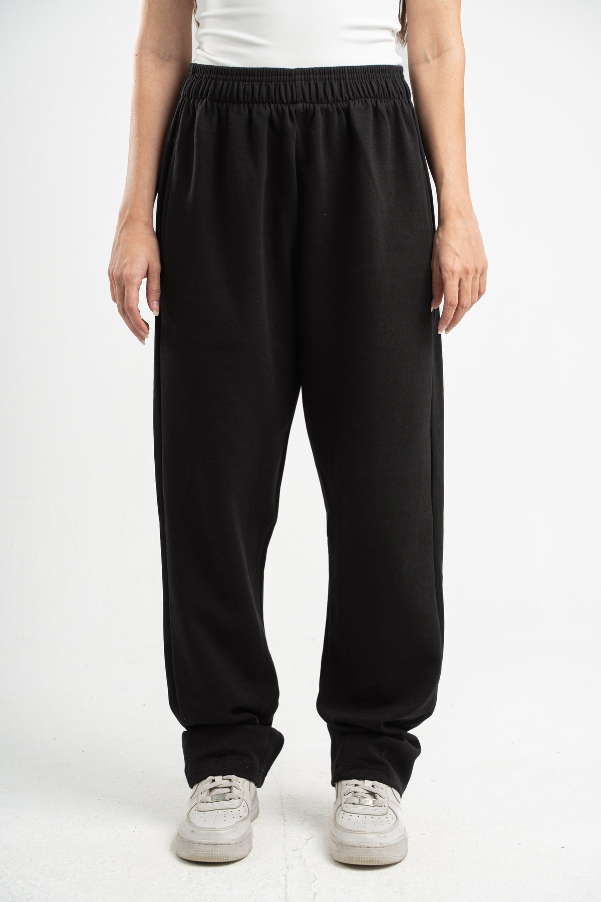 BLACK SOFTLINE STRAIGHT LEG PANTS
