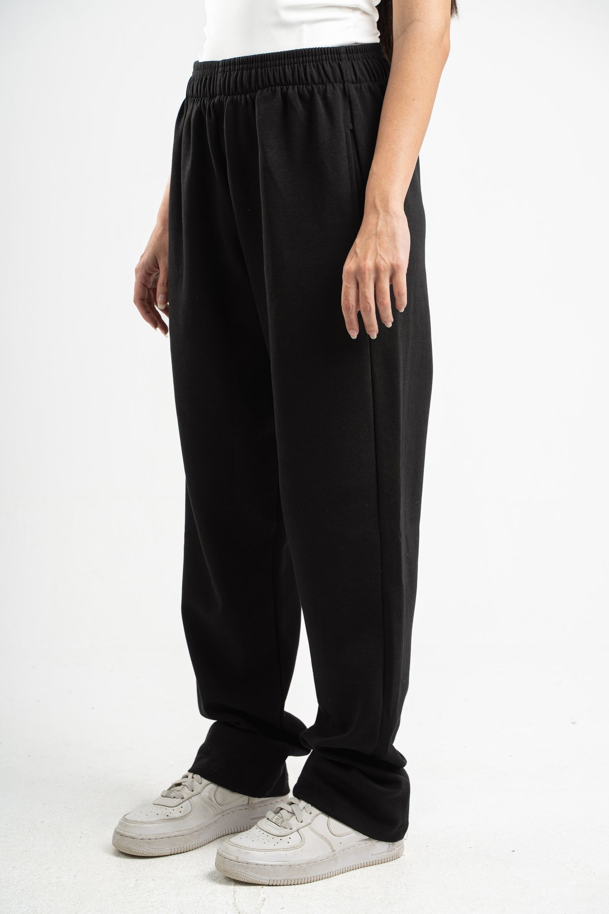 BLACK SOFTLINE STRAIGHT LEG PANTS