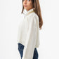 OFF-WHITE CROPPED KNITTED QUARTER ZIP