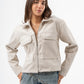 WOMEN LIGHT BEIGE WOOL JACKET