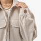WOMEN LIGHT BEIGE WOOL JACKET