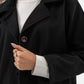 WOMEN BLACK WOOL COAT