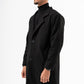 MEN BLACK WOOL COAT