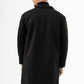 MEN BLACK WOOL COAT