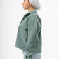 WOMEN MINT GREEN WOOL JACKET