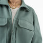 WOMEN MINT GREEN WOOL JACKET