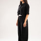 BLACK WAVE TEXTURED PANTS