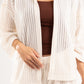 OFF-WHITE SEMI SHEER KNITTED TOP
