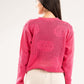 HOT PINK BREEZE CROCHET STRING TOP
