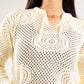 BUTTERMILK YELLOW BREEZE CROCHET STRING TOP