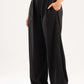 BLACK WRINKLED PANTS