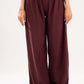 BURGUNDY WRINKLED PANTS