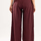 BURGUNDY WRINKLED PANTS