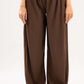 BROWN WRINKLED PANTS