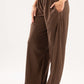 BROWN WRINKLED PANTS